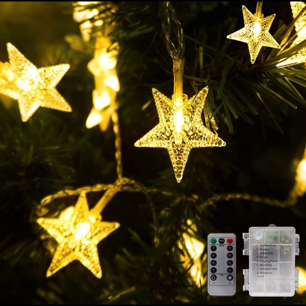 LED Stars Fairy String Lights for Indoor& Outdoor Christmas,Wedding Decoration
